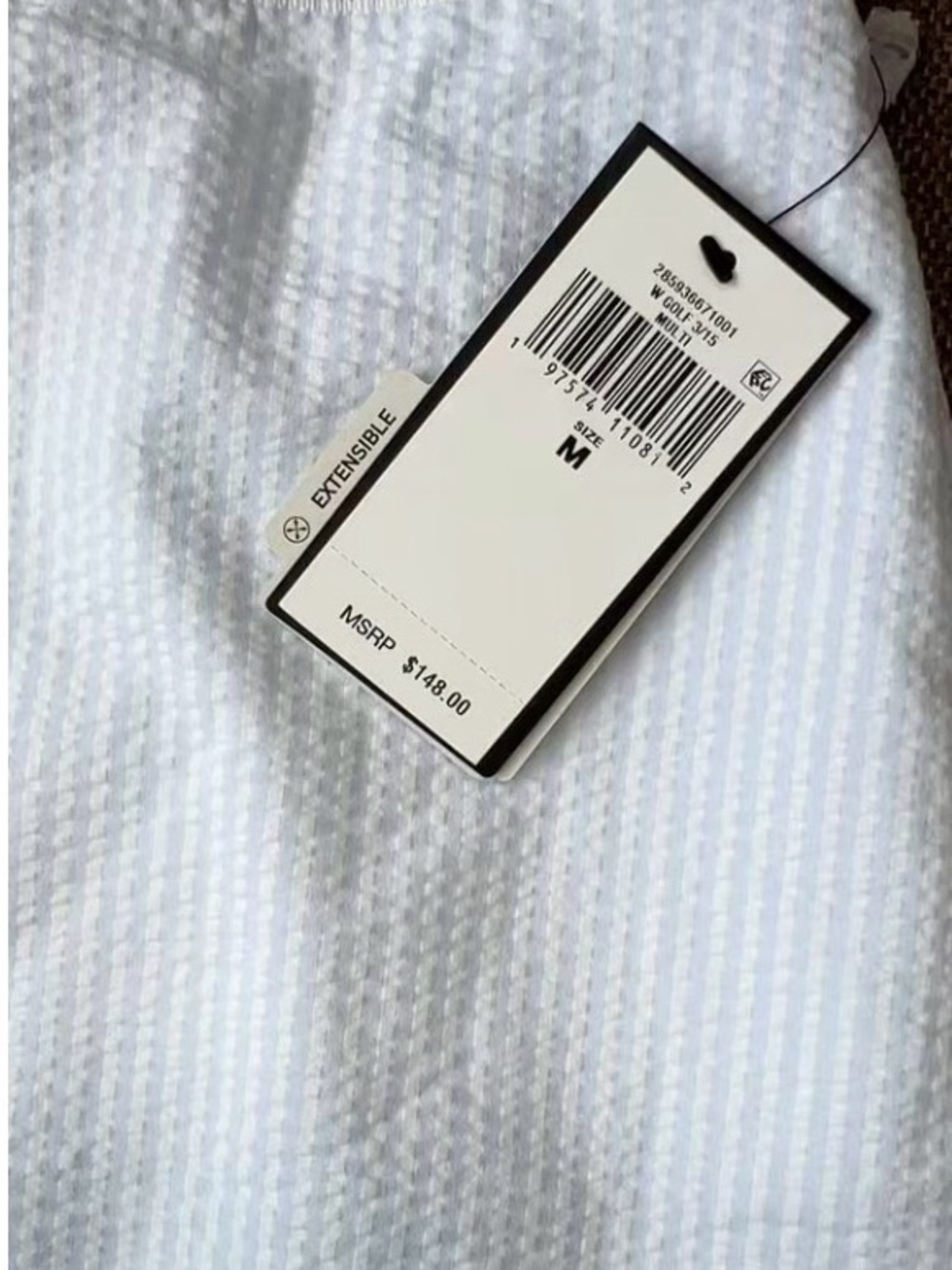 NWT RLX Ralph Lauren Light Blue Golf Skort Seersucker M - Picture 7 of 7